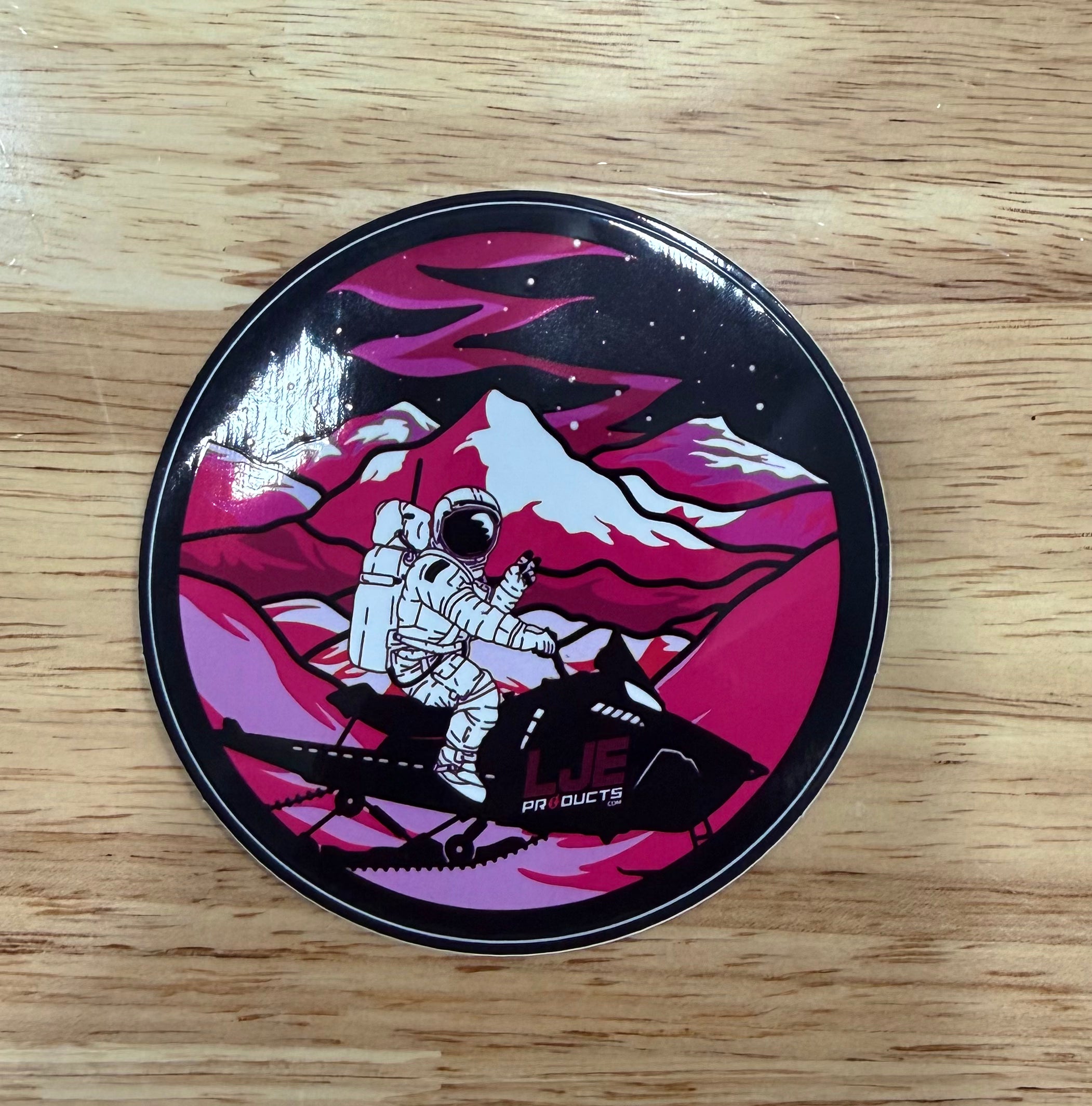 Pink Astronaut Sticker
