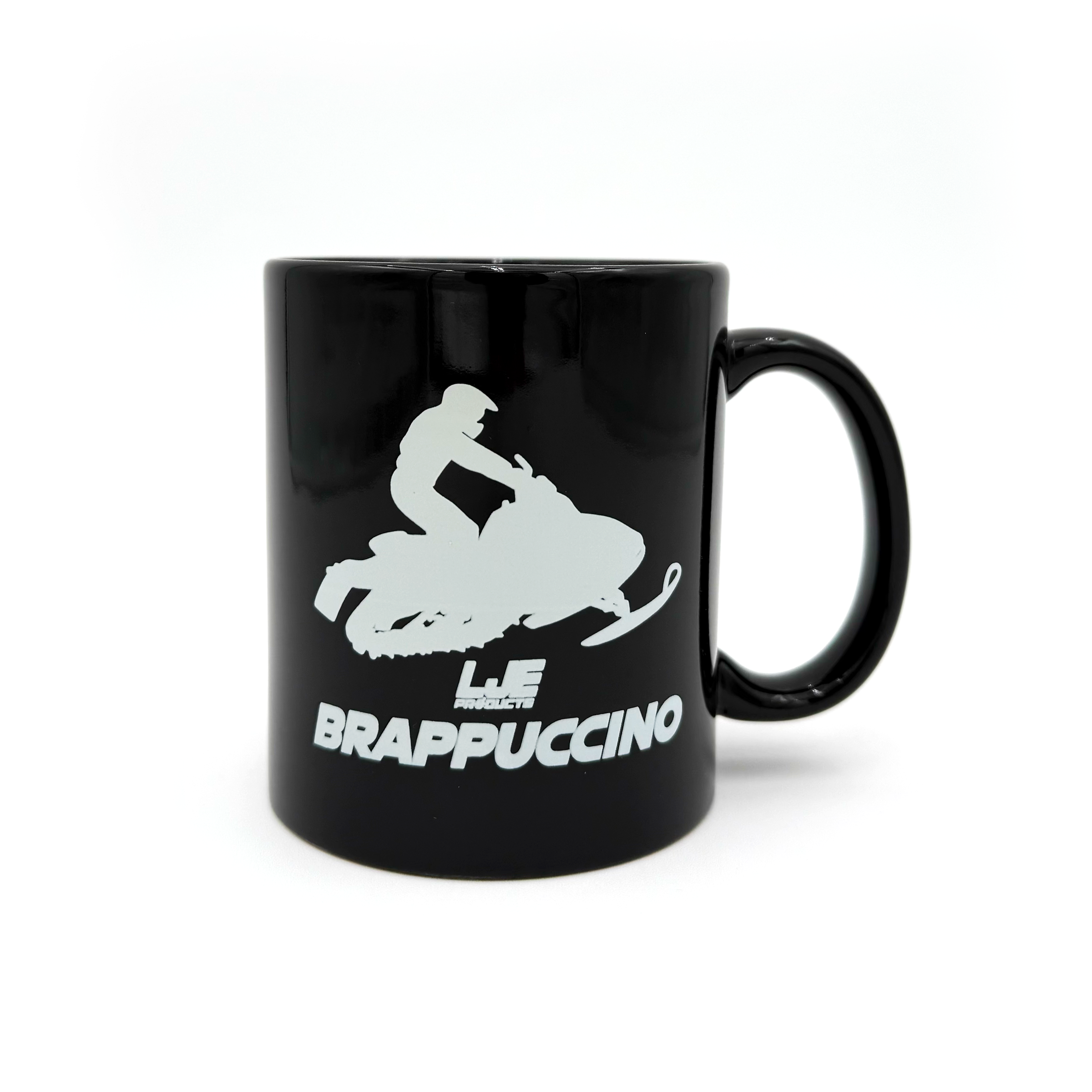 Brappuccino Black Mug